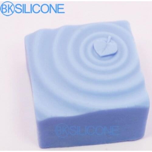 High quality Silicone mould 3D Water ripples leaf pattern mold Handmade soap Incense resin clay craft mol DIY tool