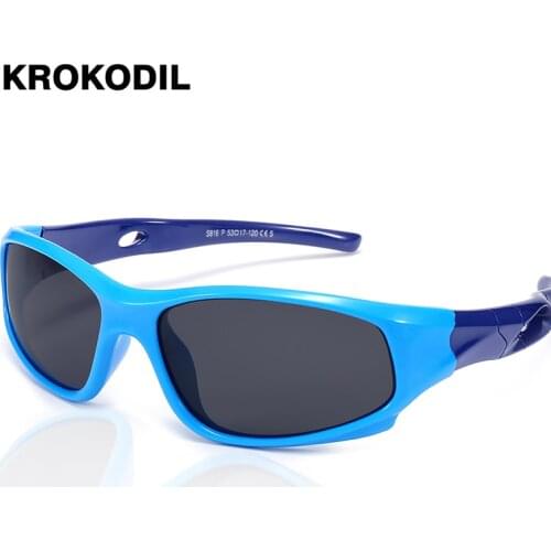 Silicone Kids Sunglasses Girls Boys Glasses Soft Bendable Frame Children Sunglasses Baby for Child Summer Polarized UV400 816
