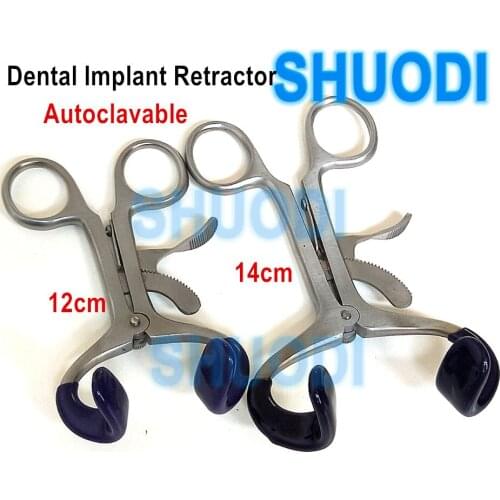 Dental Orthodontic Molt Gag Mouth Retractor with Silicone Pad Mouth Opener Stainless Steel Dental Implant Mouth Retractor Tool