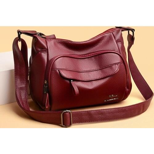 High Quality PU Leather Shoulder Bag Large Capacity Purses and Handbags Luxury Designer Casual Crossbody Bags for Women Big Sac