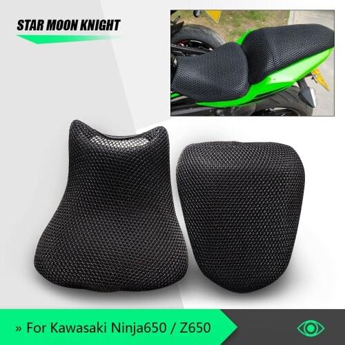Motorcycle Protecting Cushion Seat Cover Fit for Kawasaki Ninja650 Ninja 650 Z650 Z 650 Fabric Saddle Seat Cover Accessories