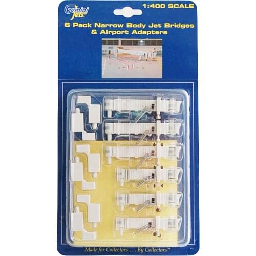 1/ 400 GJARBRDG1 Channel Bridge Ground Support Model Airport Passenger Boarding Bridge Single/Dual Channel Aircraft Plane Show