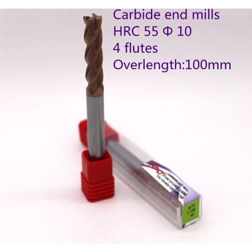 10*10*100 of 4 flutes flat end mills /milling cutter/ CNC machine tool mills cutter
