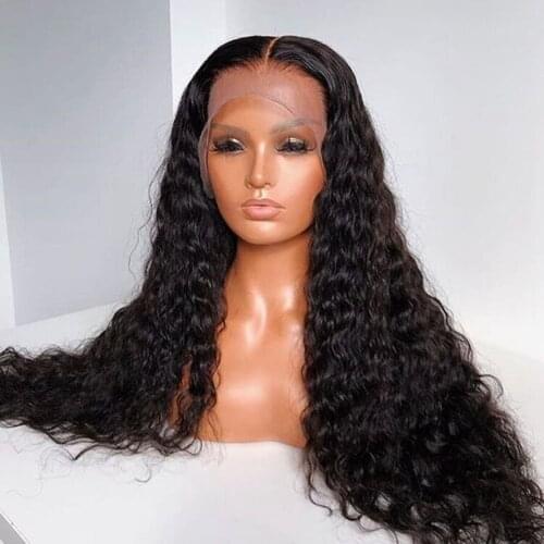 180% Hair Pre Plucked Full Lace Human Hair Wigs With Baby Hair Glueless Curly Full Lace Wigs For Black Women Brazilian Remy Hair