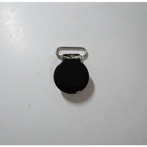 25pcs 20mm 3/4" #1 BLACK COLOR Round Suspender Clips