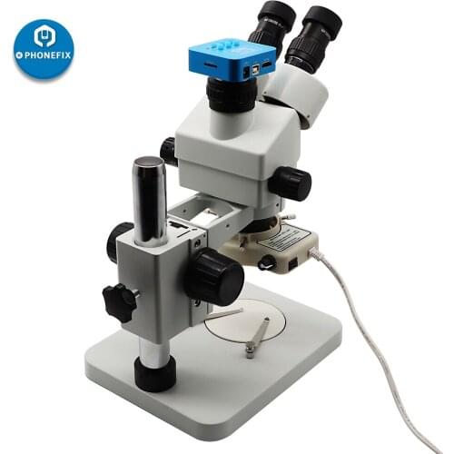 16MP HDMI Digital Camera 3.5X-90X Synchronous Trinocular Microscope Mobile Phone circuit board BGA Soldering Repair Tools