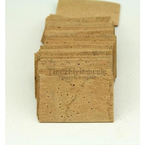 50Pcs Natural Sax Saxophone Neck Cork Sheet 1.0mm