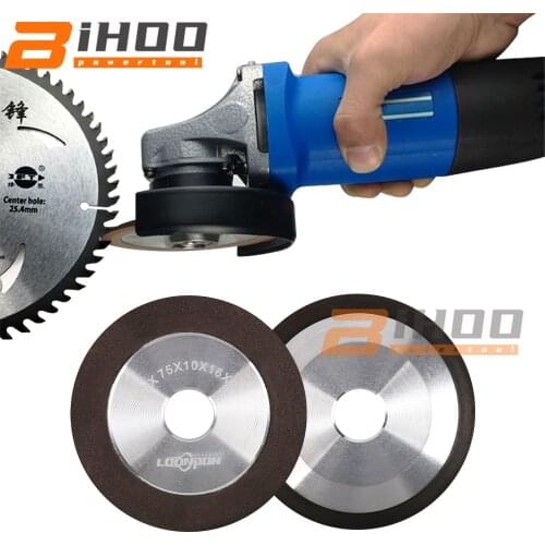 75mm Diamond Black Sand Grinding Wheel Sharpen Grinding Wheel for Tungsten Steel Milling Tool Carbide Metal 150Grit