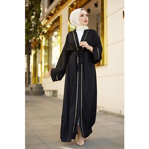 Abaya Muslim Turkish Clothes For Women Autumn Garment Moroccan kaftan Moroccan tagine long satin dress 3abaya european clothing