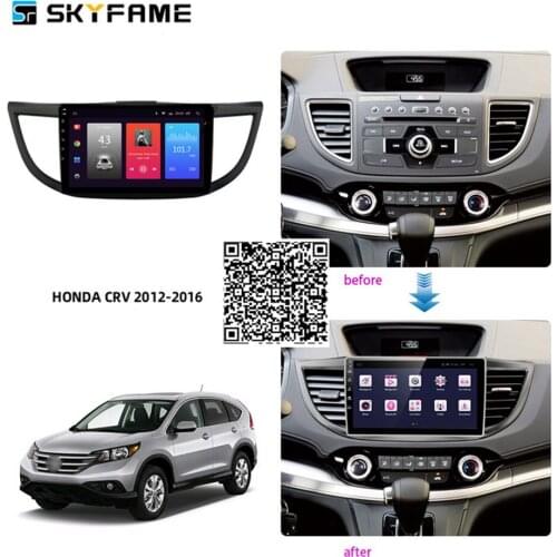SKYFAME Car Accessories Radio Stereo For Honda CR-V CRV 2011-2015 2016 Android Multimedia System DSP GPS Navigation Player 10"
