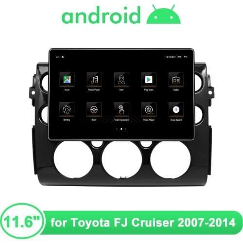 11.6"Android 10 Car Radio Stereo Autoradio With Big Screen 1920*1080 Head Unit Multimedia DVR For Toyota FJ CRUISER 2007 2014