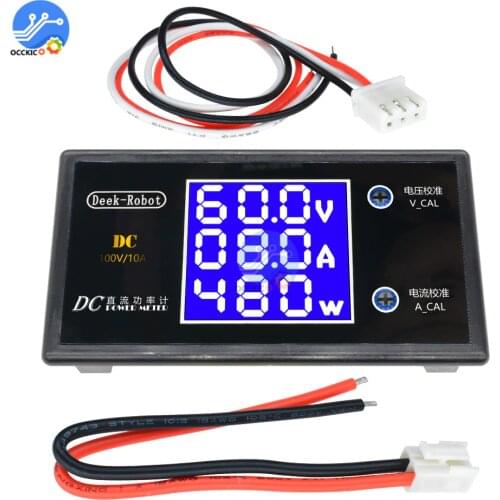 Mini Digital Voltmeter Ammeter DC 100V 10A Power Voltmeter Current Meter head Tester LED Display Multifunction Module Diy kit