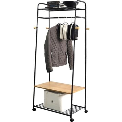 CX Bedroom Floor Clothes Rack Simple Household Multi-Functional Mobile Coat Rack
