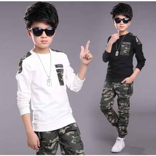 Children Clothing Sets for Boys Camouflage Sports Suits Spring Kids Tracksuits 2020 Toddler Boys Sportswear
