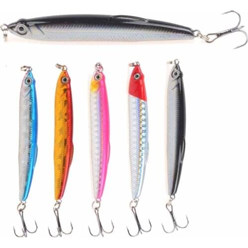 Long Shot Fishing Lure Fake Bait Hard 7cm/10g Bullet Bait Pencil Fish Submerged Vibration Lifelike Bait Sea Fishing Gear Outdoor