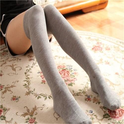 1 Pair Hot Fashion Thigh High Over The Knee Womens Sexy Stockings Spring Autumn Female Stocking New Design
