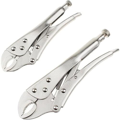 7" 10" Inch Locking Round Flat Mouth Straight Jaw Multitool Pliers Hand Tools