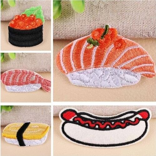Cartoon Japanese Japanese Delicious Skating Shoes Patches Iron On Sushi Appliques Parches Sewing Diy Clothes Accessories Badges