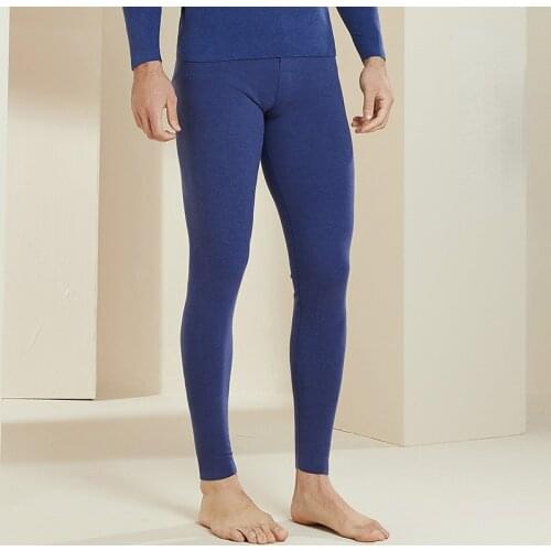 SHUCHAN Mens Tight Underwear 52% Regenerated Cellulose Warm Leggings Winter Soft and Warm Pajamas for Men Long Johns Leggings