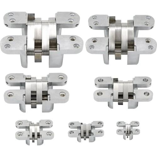 Stainless Steel + Zinc Alloy Door Hinges for Heavy Doors Furniture Hardware Hidden Hinge Folding Hinge