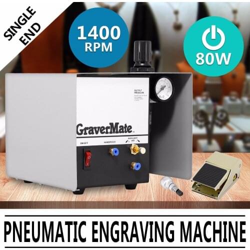 Pneumatic Impact Engraving Machine Single Ended Graver Tool Jewelry Engraver