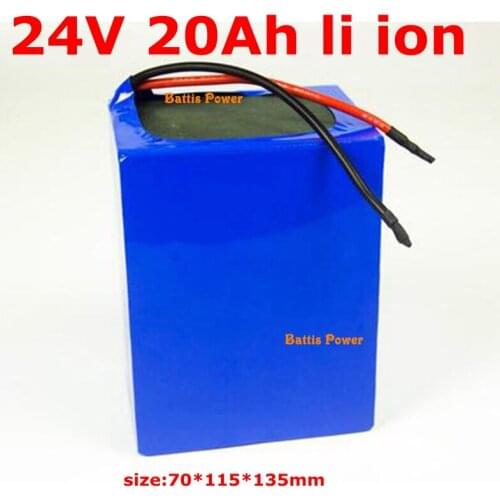 Customize 24v 20Ah lithium battery li-ion 18650 BMS 7S for wheelchair scooter bike Monitoring 350w 500w motor +3A charger