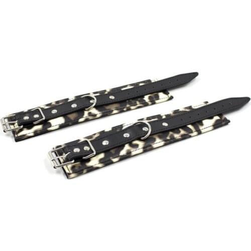 Sex Toys Sex Toys Leopard Pin Buckle Handcuffs For Women Toys Flirting Tied Handcuffs
