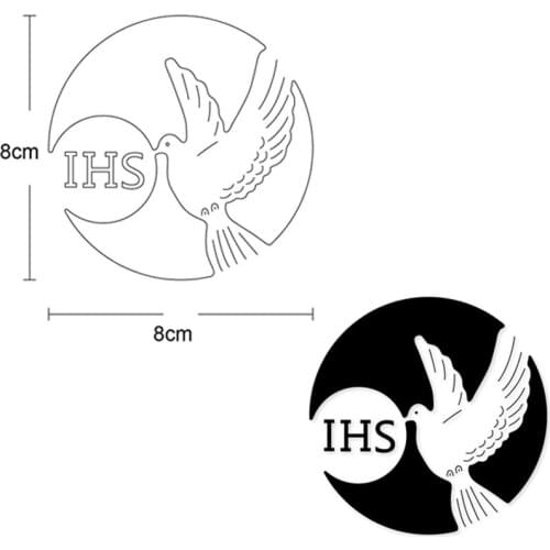 Letter IHS Pigeon Dove Metal Cutting Dies Stencils Dies For DIY Dies Scrapbooking Decorative Embossing Die Cut Paper Card Making