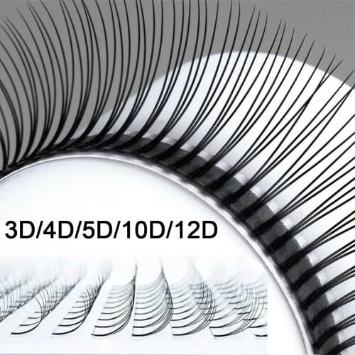 Mixed C/D Curl Russian Volume Eyelash Extensions Silk Safest Korean Premade Fans False Eyelashes 3d Makeup Tools For Beauty