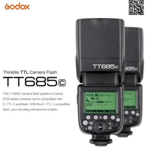 Godox TT685 TT685C TT685N TT685S TT685F TT685O Flash TTL HSS Camera Flash speedlite for Canon Nikon Sony Fuji Olympus Camera