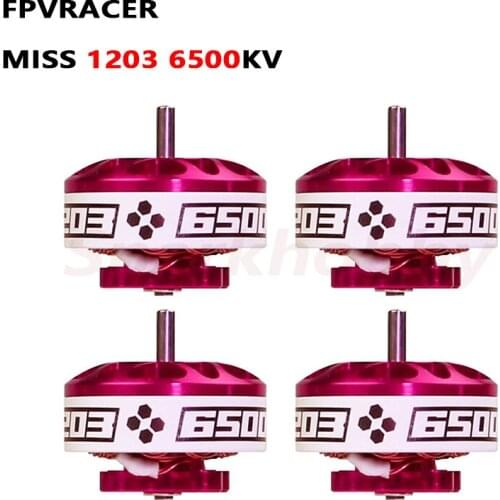 1/4PCS LDARC FPVRACER MISS 1203 6500KV FPV Brushless Motor 2-4S Lipo 2-3inch Propeller 1.5mm Shaft 9x9mm RC Quadcopter Racing