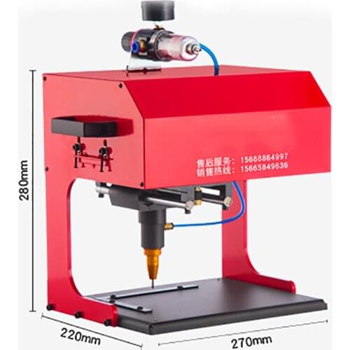 170 * 110mm pneumatic marking /Electricity marking machine desktop car nameplate marking machine metal parts engraving machine