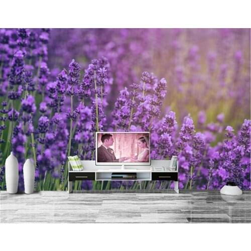 3D murals,Lavandula Closeup Flowers wallpaper,hotel room living room sofa TV wall bedroom wall papers home decor papel de parede