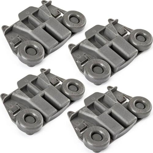 4PCS Dishwasher Lower Dishrack Wheel Rack Rollers W10195417 W10195417V for Whirlpool for Kenmore Jenn-Air Repair Kit