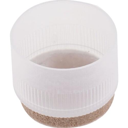 8Pcs Round Table Chair Legs Caps Anti Slip Plastic Pads Felt Leg Cups Non Scratch Floor Protectors Patio Furniture Feet Covers