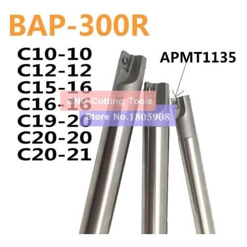 BAP300R C10-10-120 C12-12-130 C16-16-150 C20-20-150 2T Right angle 90 degree milling cutter arbor for APMT1135 carbide inserts
