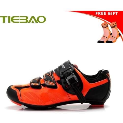 Tiebao Road Cycling Shoes Sapatilha Ciclismo Men Athletic Bike Sneakers Superstar Outdoor Breathable Riding Racing Bicycle Shoes