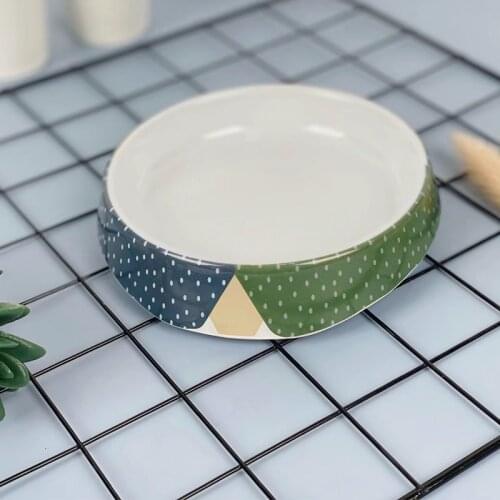 Cute Pets Supplies Unique Shape Feeding Bowls for Dogs Necktie Pattern Dog Water Cat Dish Food Bowl Feeders Trays for Cats