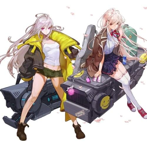 Three Ratels CA35 X-05 Emily Last Origin poster cartoon anime car hood sticker laptop decal home decoration accessories