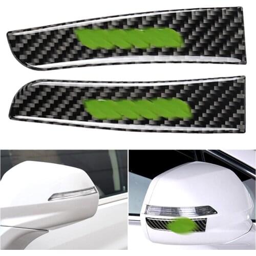 2Pcs Carbon Fiber Car Side Rearview Mirror Frame Trim Stickers for Cadillac XT5