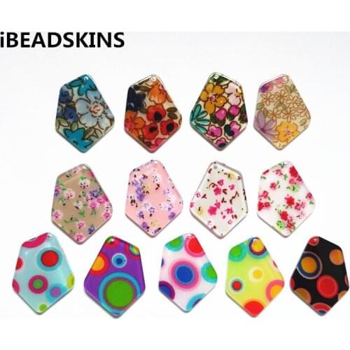 New arrival! 37x29mm 100pcs/lot acrylic irregular shape charm for earrings accessories,Earring parts,Jewelry Findings making