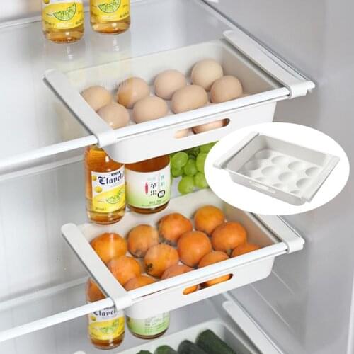 Refrigerator Food Egg Storage Rack Fridge Drawer Shelf Kitchen Organizer Box