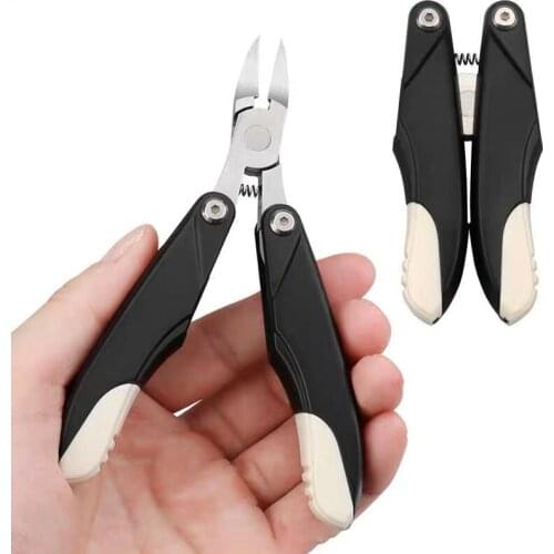 Fold Stainless Steel Toenail Ingrown Nail Art Nipper Scissors Paronychia Dead Skin Remover Trimming Nail Clipper Pedicure Tools