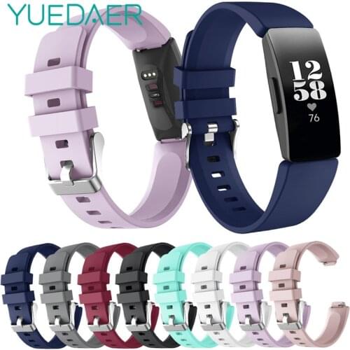 YUEDAER Strap For Fitbit inspire Band For Fitbit inspire HR Straps Silicon Soft TPU Bracelet For Fit Bit inspire Accessories