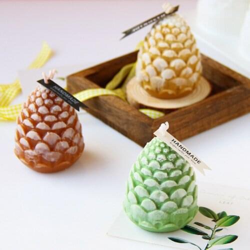 Candle Silicone Mold 3D Diy Pine Cones Silicone Mold Fruit For Handmade Candle Making Mold Candle Molds Silicone Wax Mold
