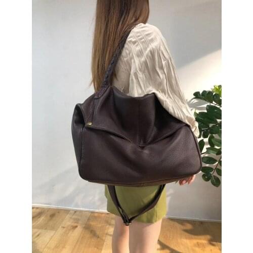 Woman Handbags Natural Genuine Leather Bag Female Portable Shoulder Crossbody Bags High Quality Casual Tote Women Large Capacity