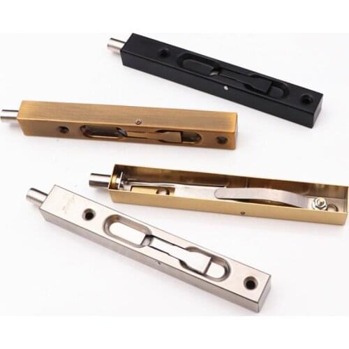 2pcs/lot Stainless Steel Hidden Door Bolt Security Guard Door Latch 6inch 8inch Lock for wooden door