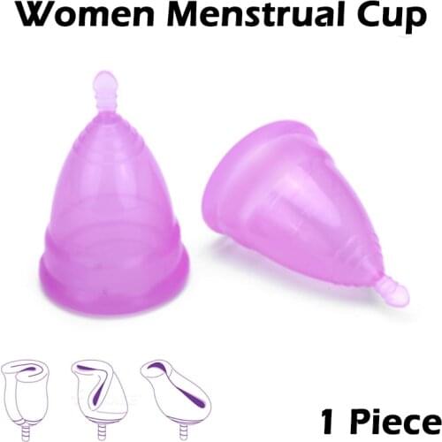 1 PC Reusable Feminine Menstrual Cup Silicone Medical Womens Hygiene Lady Cup Coppetta Mestruale Coupe Menstruelle Medical