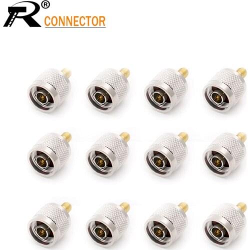 12/50/100pcs N Type Male to SMA Male Convertor Wi-Fi Adaptor Connector RF Coaxial Cable Adapter Jack Conector
