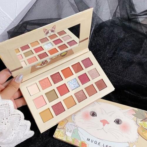 18 Color Shimmer Matte Glitter Eyeshadow Palette Diamond Metallic EyeShadow Pallete Waterproof Pigmented Makeup Palette Cosmetic